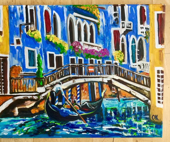 Venice . Beauty of Venice. Venetian canal.