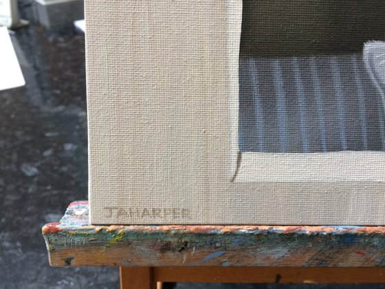 Cat In A Wooden Box