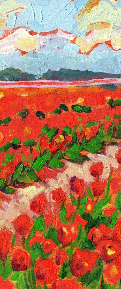 Tulip Spring- Miniature Landscape by Mary Kemp