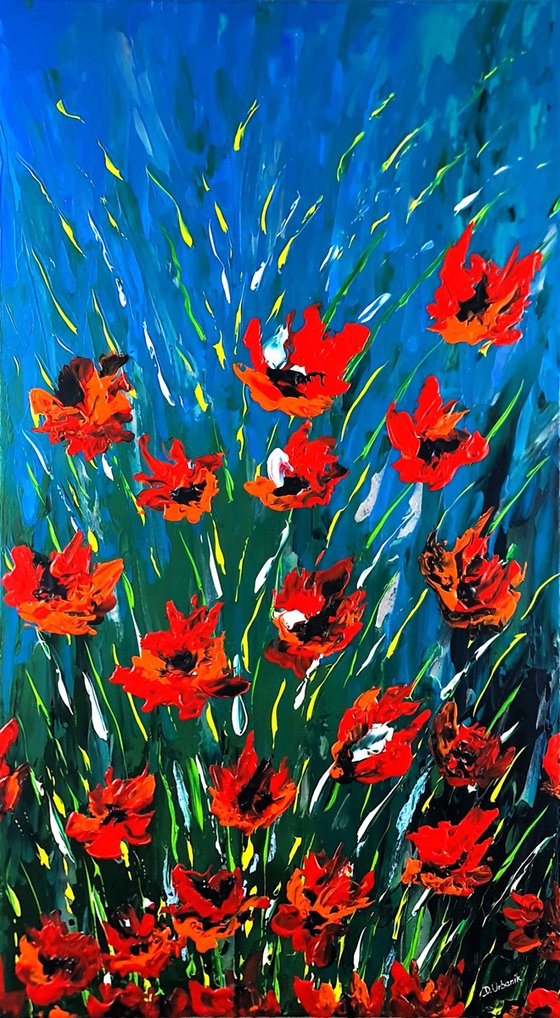 Abstract Poppies