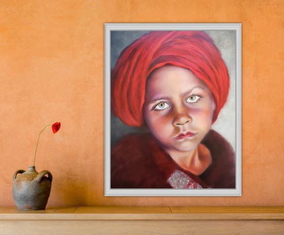 Boy with Red Turban
