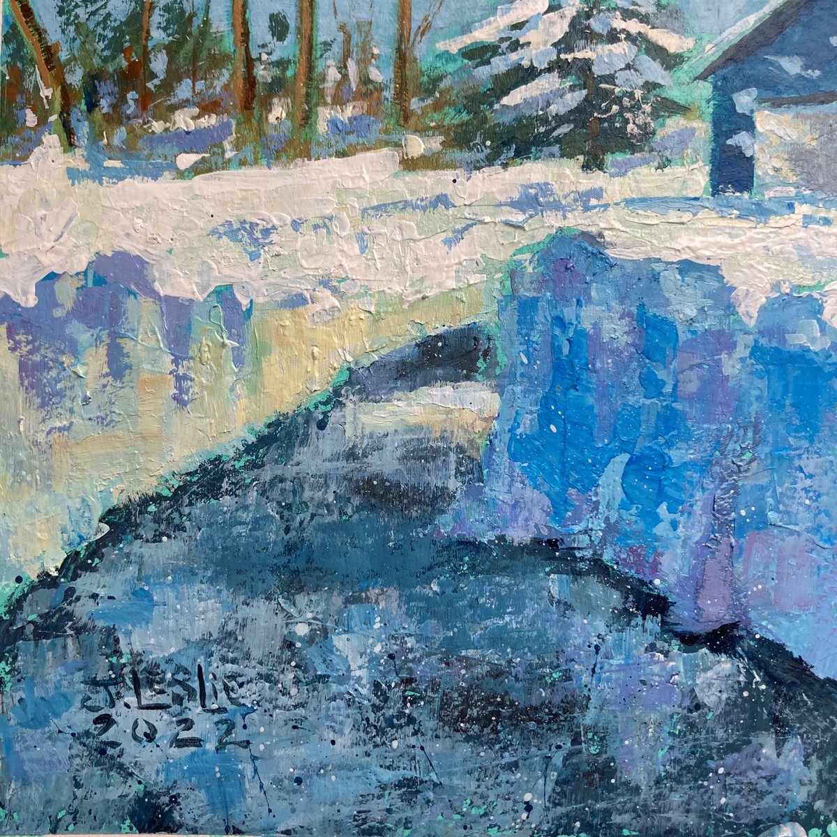  Digging Out By Jimmy Leslie, 5 X 5, Artwork For Sale On Artfinder