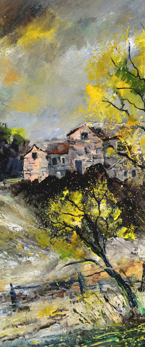 Typical village in my countryside by Pol Henry Ledent