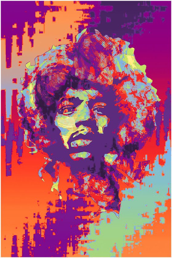 Jimi Hendrix - Modern Poster 3 Stylised Art