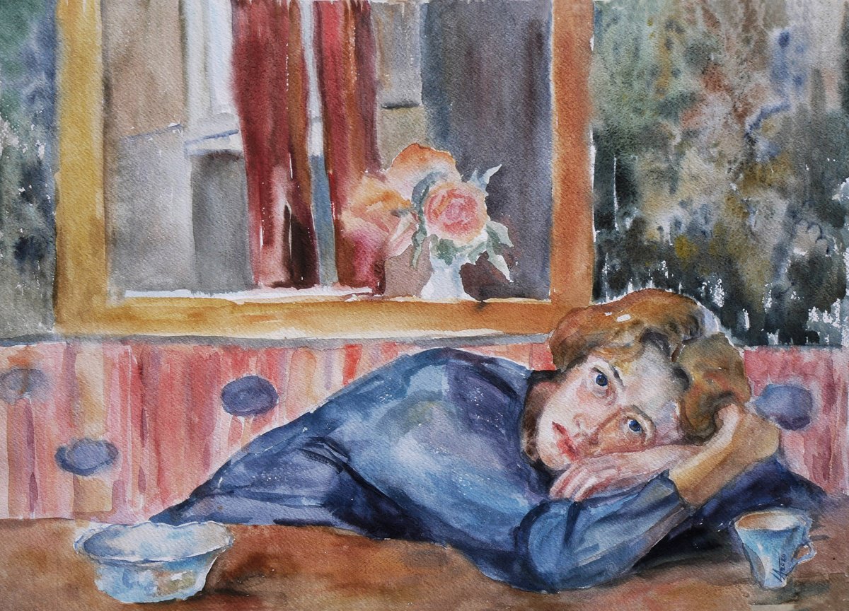 Impressionistic Watercolour , Finding Silence By Elena Lykhodid, 25 X 18, Artwork For Sale On Artfinder