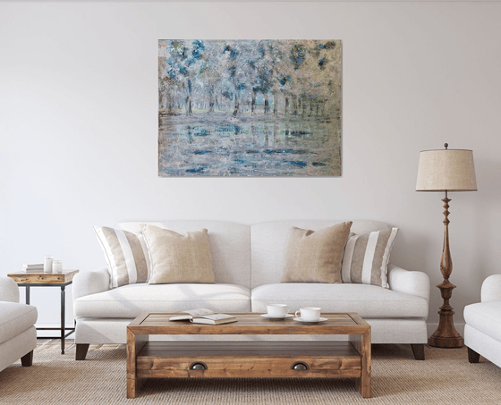 Mist over the Water - large canvas