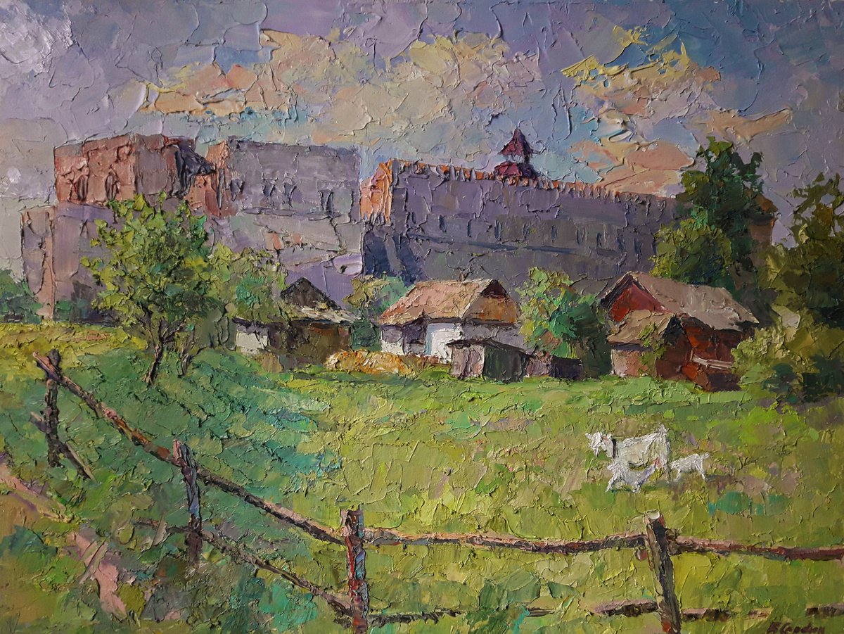 Oil painting Morning in Medzhibozh by Boris Serdyuk