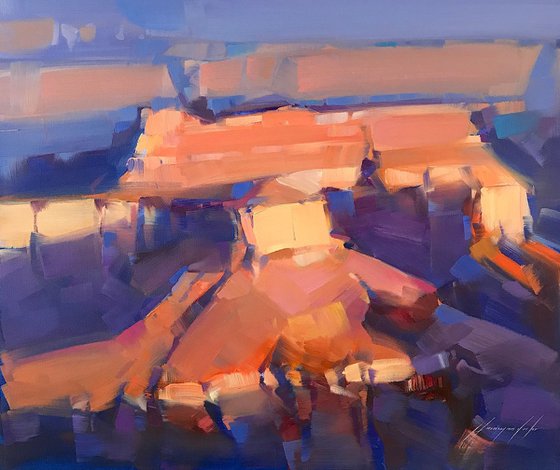 Grand Canyon, Handmade oil painting One of a kind