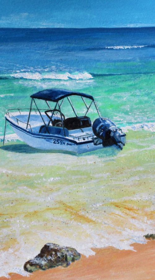 Barbados Boat by Max Aitken