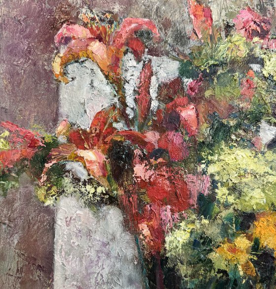 Romantic bouquet of flowers