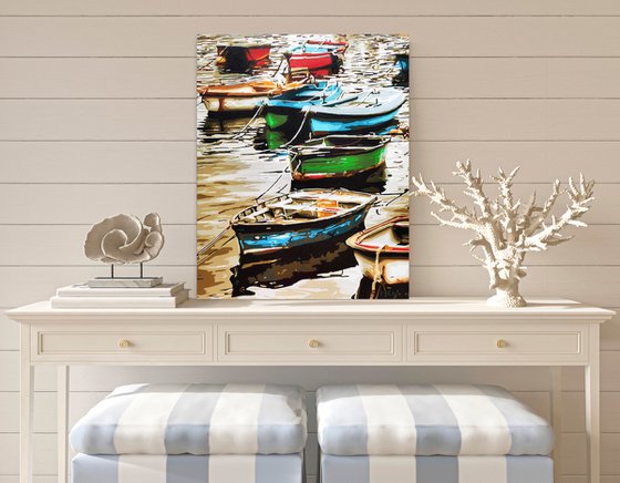 Morning dream of rowing boats