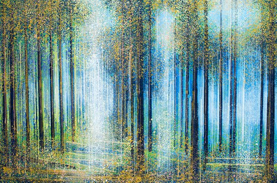 Forest Trees In Bright Spring Light