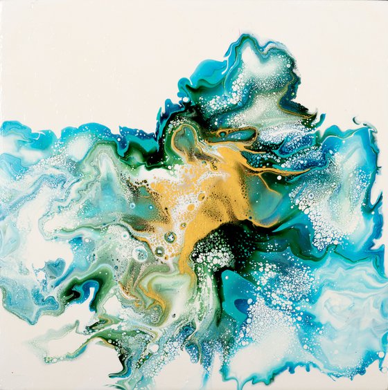 Explosion Green 25x25cm