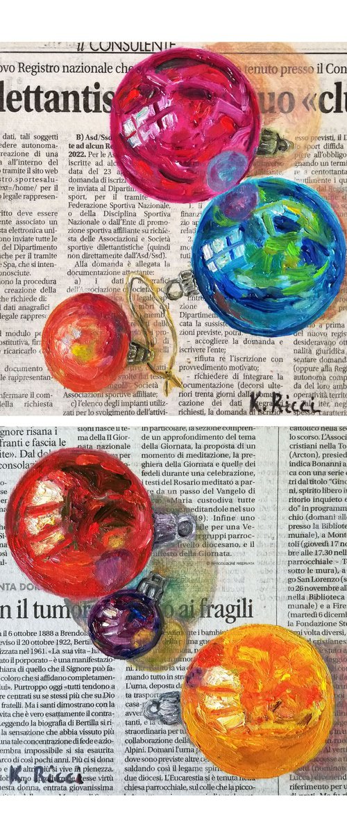 Chistmas Balls on Gazette by Katia Ricci
