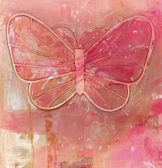 Ode to the Butterfly  - Mixed Media Butterfly art  by Kathy Morton Stanion