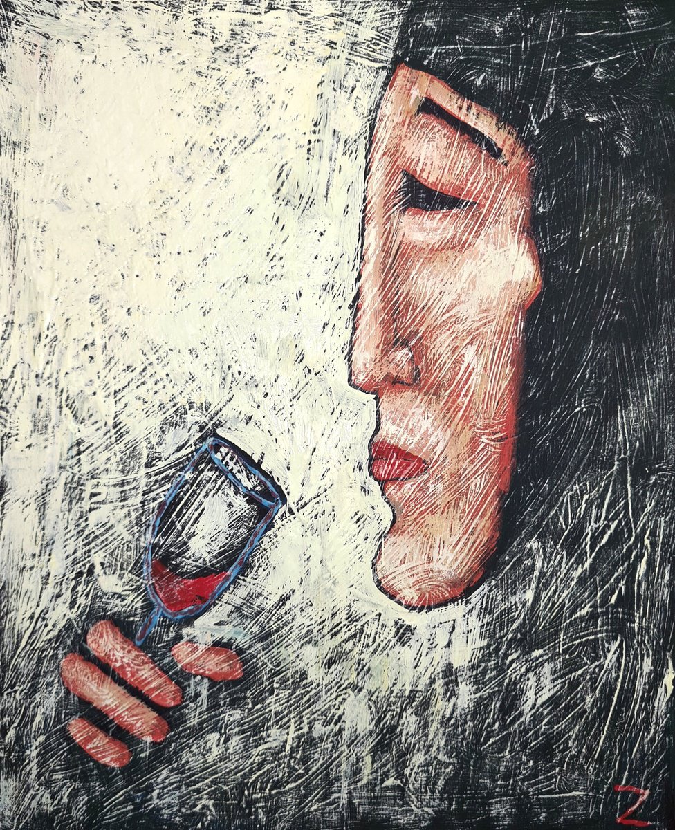Naive Painting , Cold Shot By Zhana Viel, 9 X 12, Artwork For Sale On Artfinder