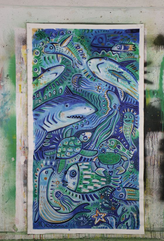 UNDERSEA WORLD 115x215cm