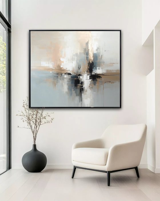 Pastel Urban Mirage with Gold and Bronze