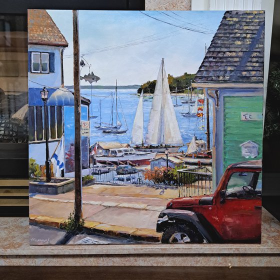 Summer day in Lunenburg  (24x24x1.5")