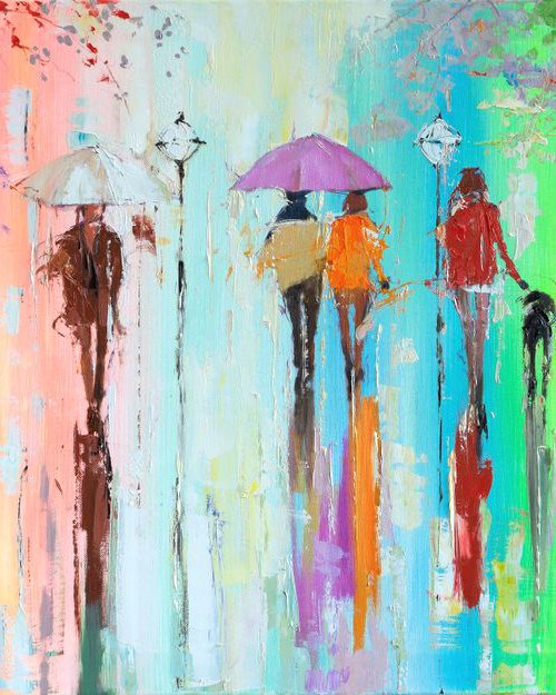 'Rain in Hyde Park' by Ewa Czarniecka