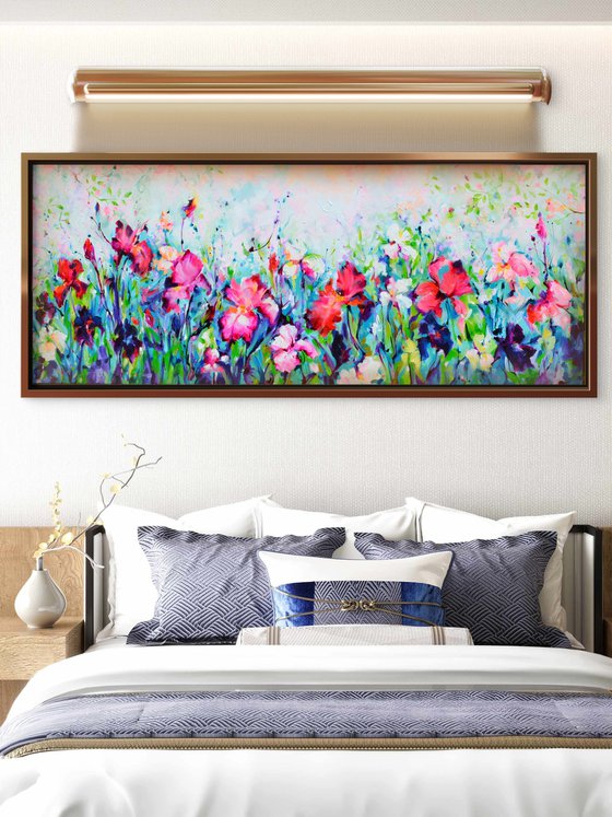 Colorful Iris Garden
