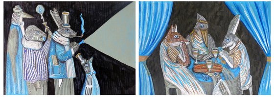 Seekers of truth (diptych)