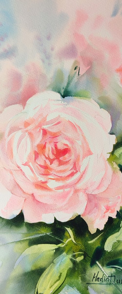 Roses. Original artwork . by Nadiia Dubei