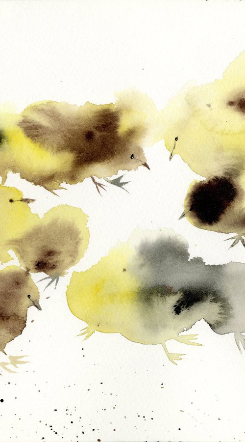 chickens by Eugenia Gorbacheva