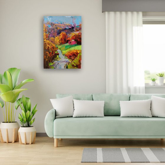 UP A HILL AND INTO MOUNTAINS