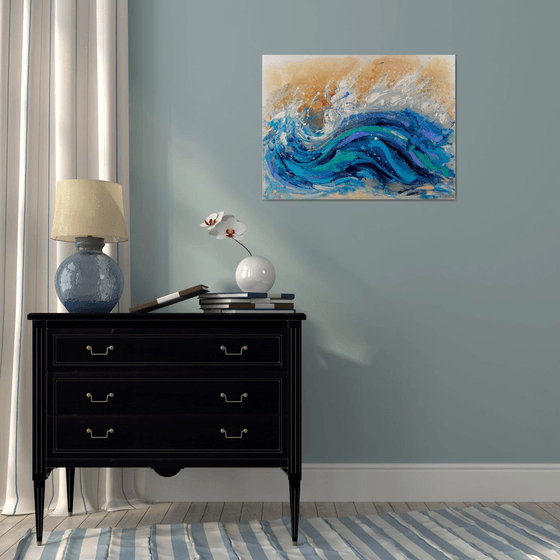 "Abstract Seascape" Landscape painting