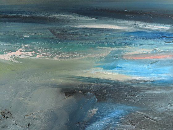 Abstract blue seascape