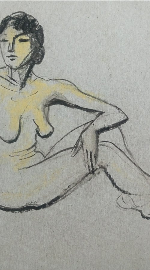 Nude sketch 02-24-2 by Oxana Raduga