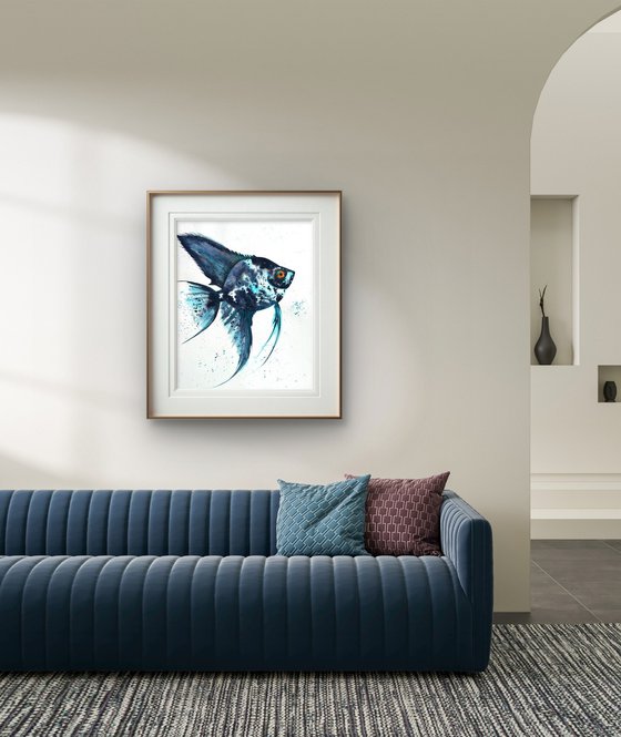 Exotic Blue Azure fish