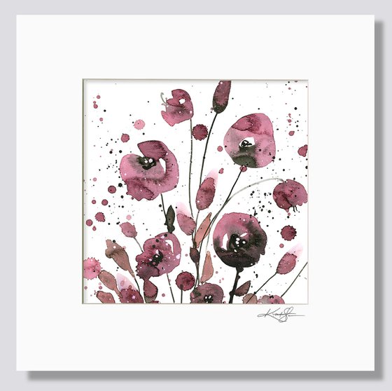 Floral Charm 6 - Abstract Flower Painting by Kathy Morton Stanion