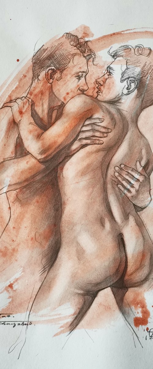 male nude #20115 by Hongtao Huang