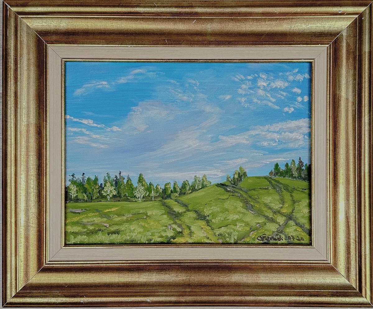 Impressionistic Landscape Oil Painting By Catherine Varadi, 14 X 11, Subtle Beauty, Original Artwork