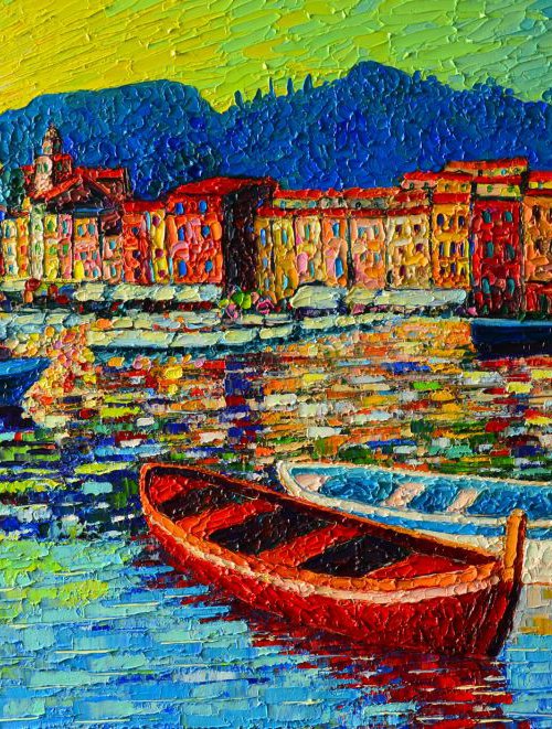 ITALY - PORTOFINO HARBOUR SUNRISE by ANA MARIA EDULESCU