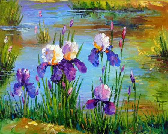 Iris at the pond