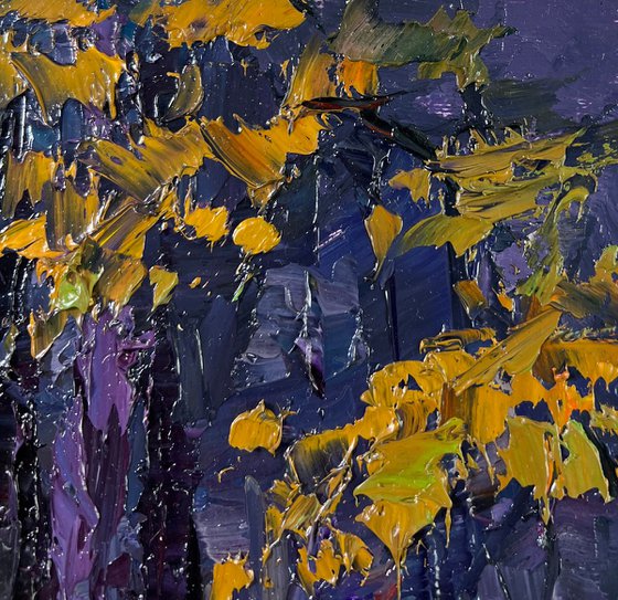 Fog in the Autumn Forest