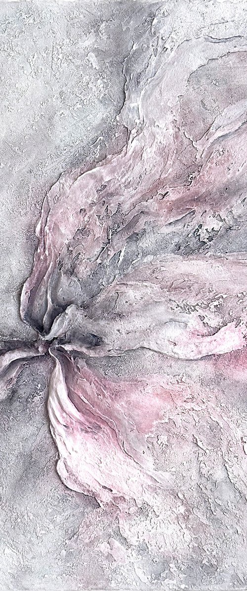 Floral textured art by Olga Grigo