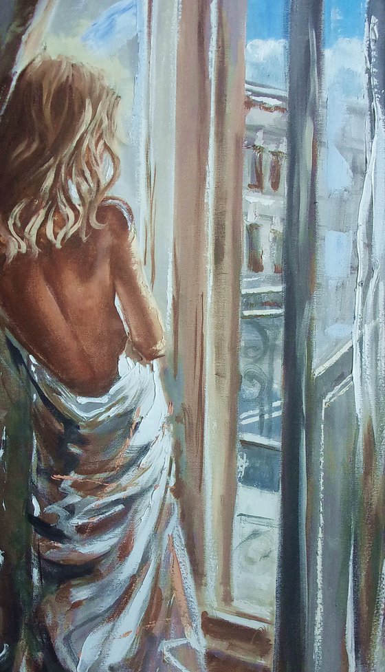 " WINDOW VIEW WITH PARIS "