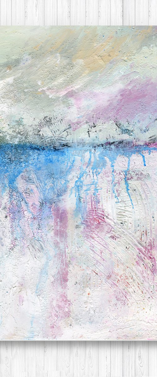 Peaceful Thoughts - Textural Abstract Painting by Kathy Morton Stanion by Kathy Morton Stanion