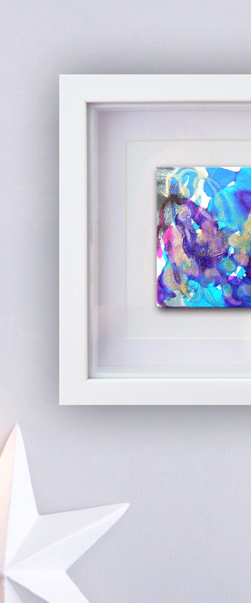 Mini original abstract #282 (original miniature abstract) by Carolynne Coulson