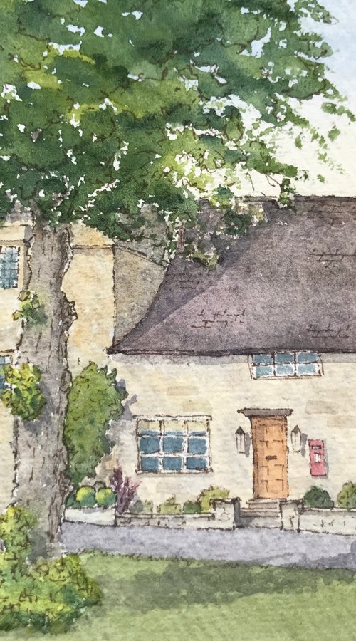 Burford High Street by JANE  DENTON