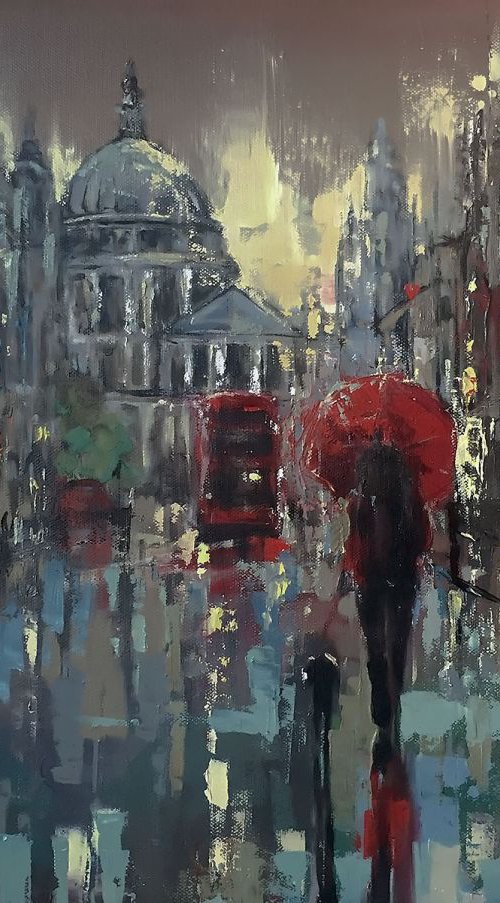 'Rainy Night in St.Paul's' by Ewa Czarniecka