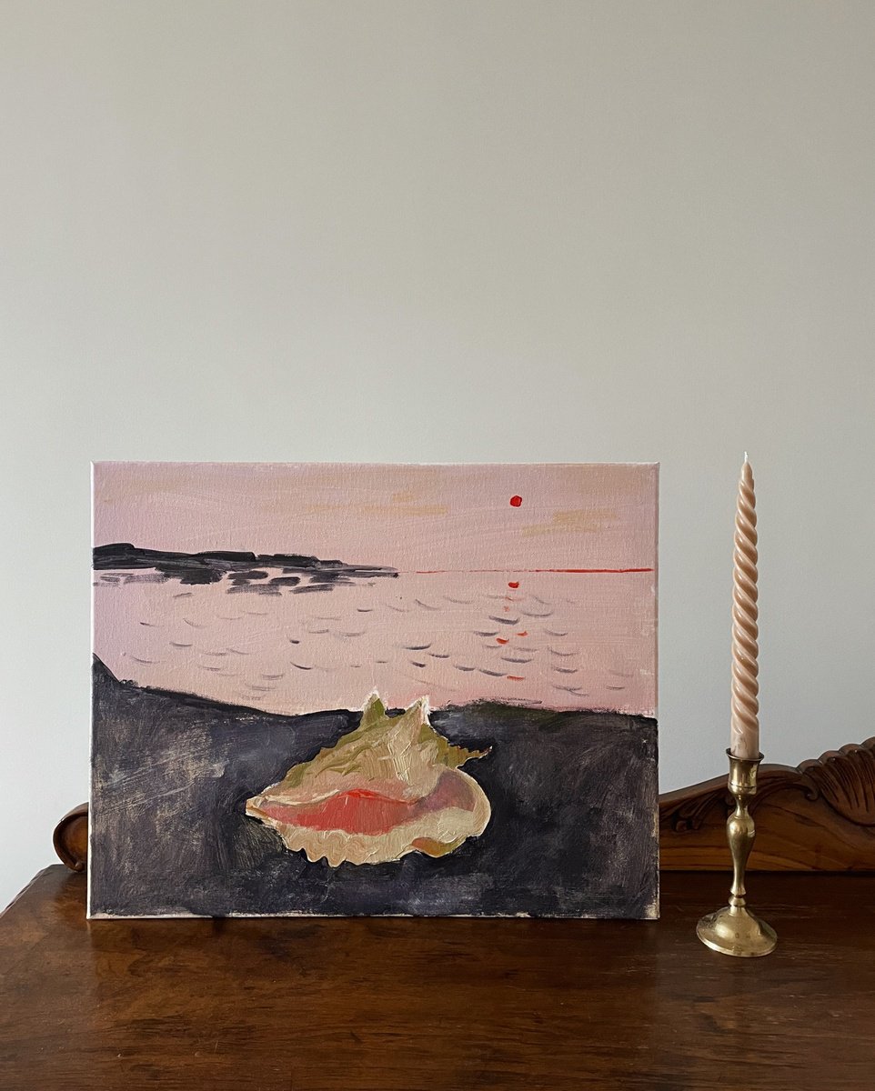 Impressionistic Landscape Acrylic Painting By Anastasia Mazur-Skrobova, 20 X 16, Shell, Original Artwork