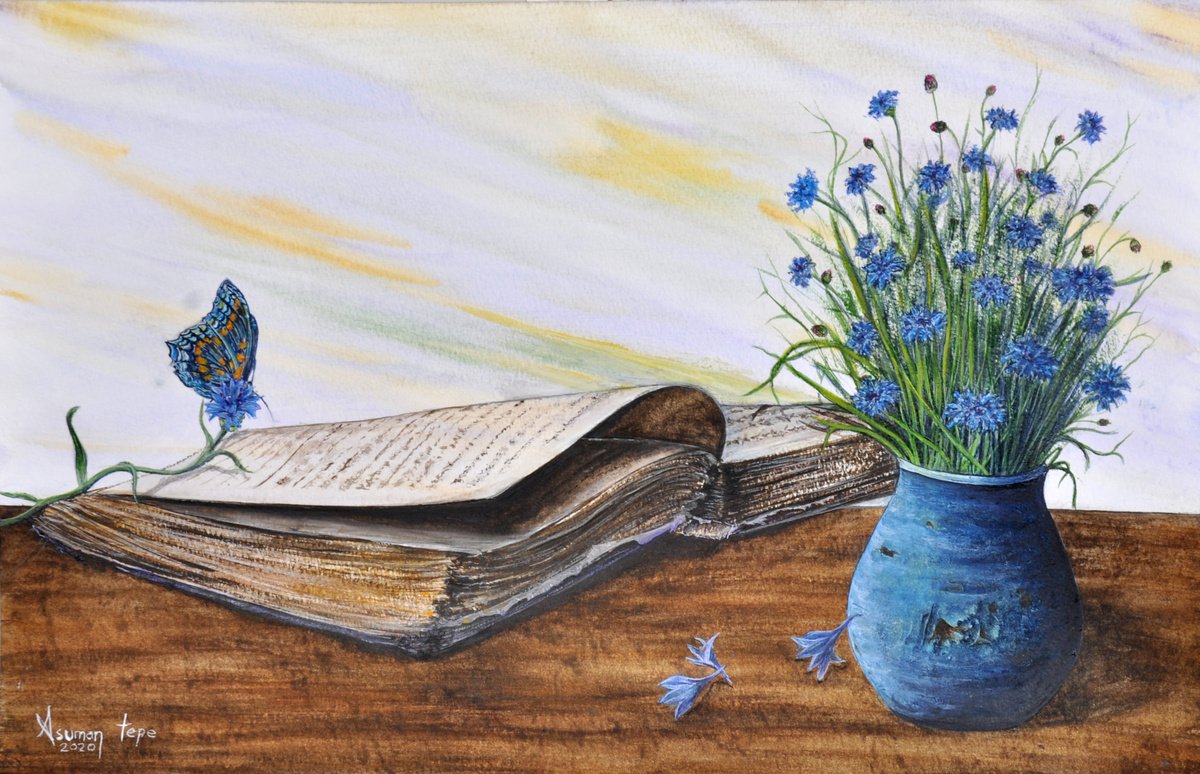 The book and the butterfly by Asuman Tepe