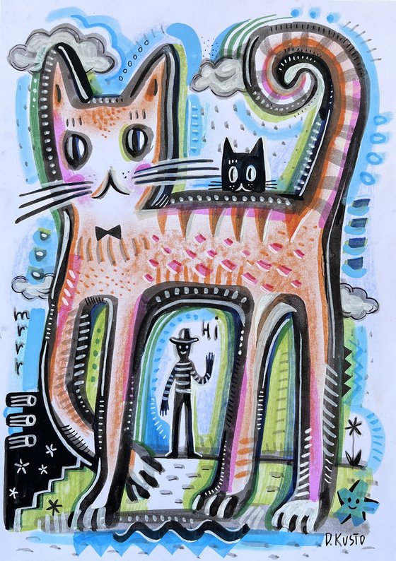 LONG LEGGED CAT