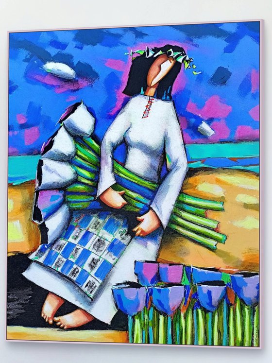 Girl and Flowers 8