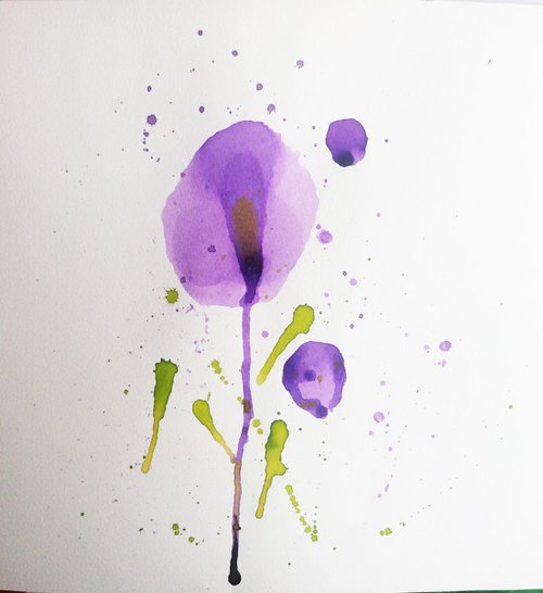Violet flower. by Mag Verkhovets